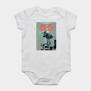 Short circuit minimal movie poster artwork Baby Bodysuit